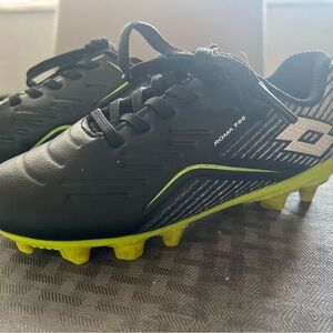 Black and Green Soccer Cleats